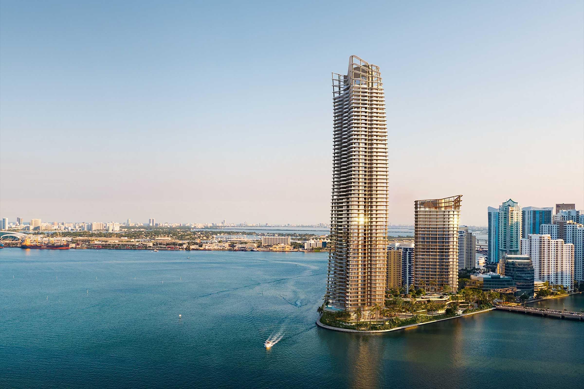 迈阿密One Island Drive Brickell Key文华东方酒店公寓效景图